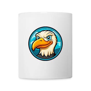Mouette Coloré Kawaii Dessin Animé Personnage Clipart - Mug blanc - blanc - Devant