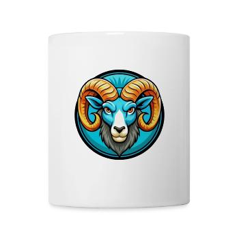 Ram Bunte Kawaii Cartoon Figur Clipart Haustier - Tasse - Weiß - Vorne