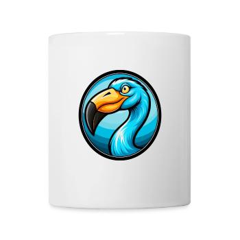 Flamingo Colorful Kawaii Cartoon Character Clipart - Mug - white - Front