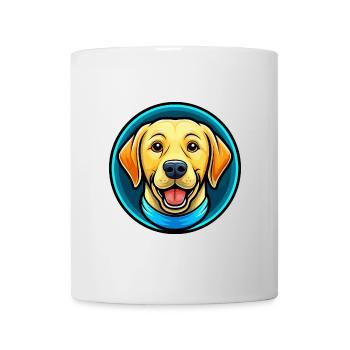 Labrador Retriever Dog Colorful Kawaii Cartoon Pet - Mug - white - Front