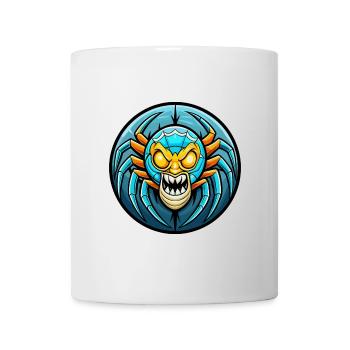 araignée coloré Kawaii personnage de dessin animé Clipart - Mug blanc - blanc - Devant