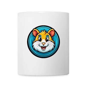 Hamster Bunte Kawaii Cartoon Figur Clipart - Tasse - Weiß - Vorne