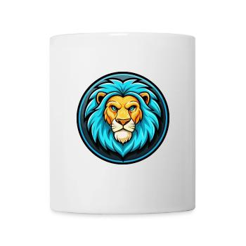 Lion Colorful Kawaii Cartoon Character Clipart Pet - Mug - white - Front
