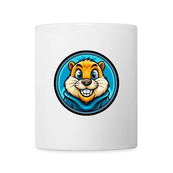 Gopher Bunte Kawaii Cartoon Figur Clipart - Tasse - Weiß - Vorne
