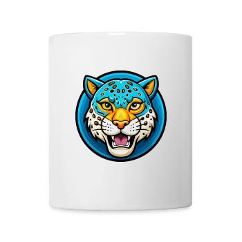 Leopard Colorful Kawaii Cartoon Character Clipart - Mug - white - Front