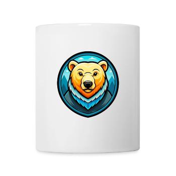 ours polaire coloré kawaii dessin animé personnage animal de compagnie - Mug blanc - blanc - Devant