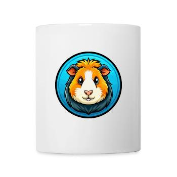 Cochon d’Inde Coloré Kawaii Dessin animé Personnage Animal de compagnie - Mug blanc - blanc - Devant