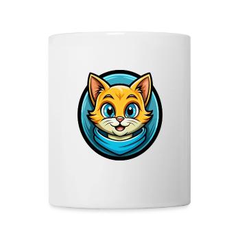 Kitten Colorful Kawaii Cartoon Character Clipart - Mug - white - Front