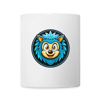 Igel Bunte Kawaii Cartoon Figur Clipart - Tasse - Weiß - Vorne