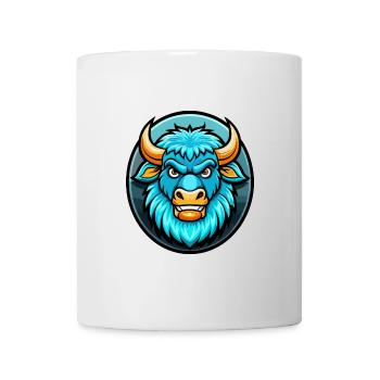 Yak Coloré Kawaii Dessin Animé Personnage Clipart Animal de compagnie - Mug blanc - blanc - Devant