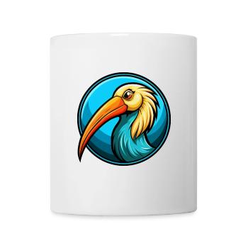 Ibis Colorful Kawaii Cartoon Character Clipart Pet - Mug - white - Front
