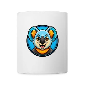 Koala Bunte Kawaii Cartoon Figur Clipart - Tasse - Weiß - Vorne