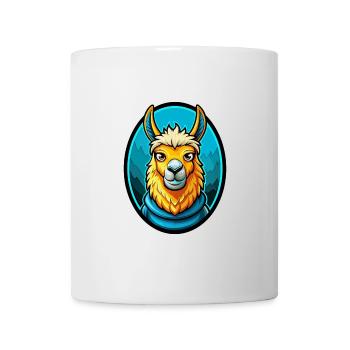 Llama Colorful Kawaii Cartoon Character Clipart - Mug - white - Front