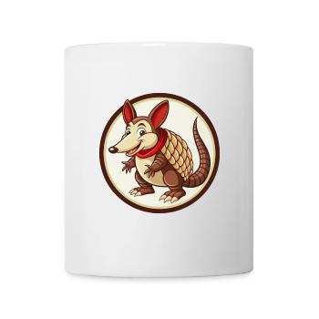 Armadillo Colorful Kawaii Cartoon Character Pet - Mug - white - Front