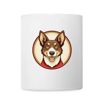 Australian Kelpie Dog Kawaii Cartoon Character Pet - Mug - white - Front
