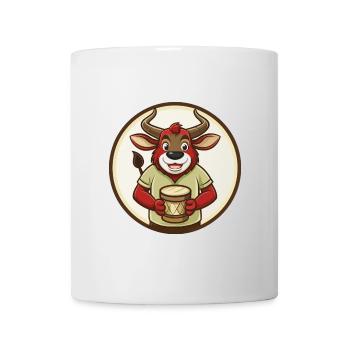 Bongo Bunte Kawaii Cartoon Figur Clipart - Tasse - Weiß - Vorne
