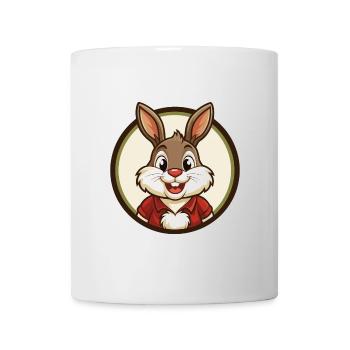 Lapin coloré Kawaii Dessin animé Personnage Clipart - Mug blanc - blanc - Devant