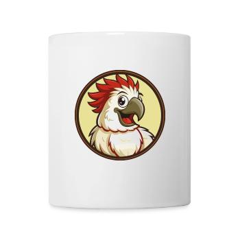 Cockatoo Colorful Kawaii Cartoon Character Clipart - Mug - white - Front