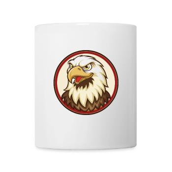 Adler Bunte Kawaii Cartoon Figur Clipart - Tasse - Weiß - Vorne