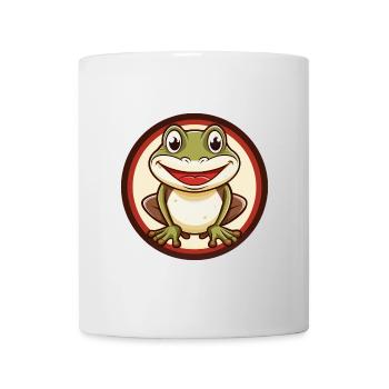 Frog Colorful Kawaii Cartoon Character Clipart Pet - Mug - white - Front