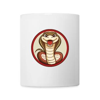 Cobra Colorful Kawaii Cartoon Character Clipart - Mug - white - Front