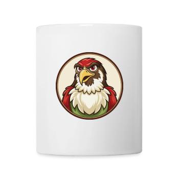 Falcon Colorful Kawaii Cartoon Character Clipart - Mug - white - Front