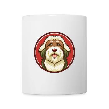 Havaneser Hund Bunte Kawaii Cartoon Figur Haustier - Tasse - Weiß - Vorne