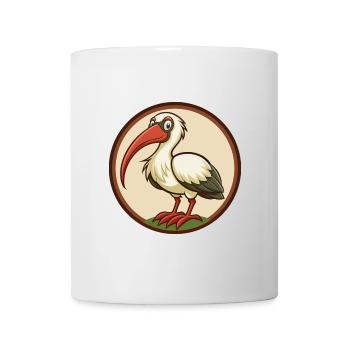 Ibis Colorful Kawaii Cartoon Character Clipart Pet - Mug - white - Front