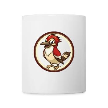 Jay Bird Bunte Kawaii Cartoon Figur Clipart - Tasse - Weiß - Vorne