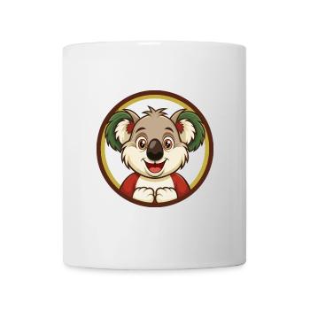 Koala Bunte Kawaii Cartoon Figur Clipart - Tasse - Weiß - Vorne