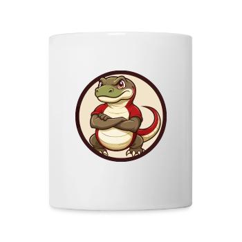 Komodo Dragon Colorful Kawaii Cartoon Clipart Pet - Mug - white - Front