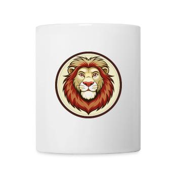 Lion Colorful Kawaii Cartoon Character Clipart Pet - Mug - white - Front