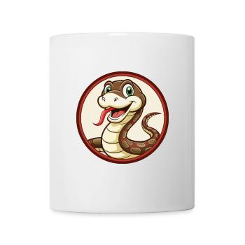 serpent coloré kawaii dessin animé personnage clipart - Mug blanc - blanc - Devant