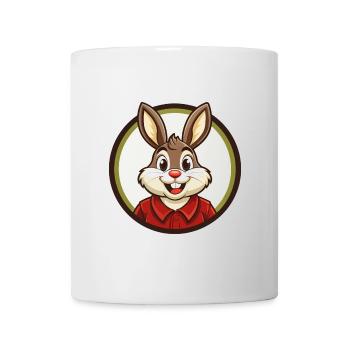 Lapin coloré Kawaii Dessin animé Personnage Clipart - Mug blanc - blanc - Devant
