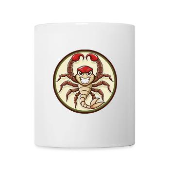 Scorpion Colorful Kawaii Cartoon Character Clipart - Mug - white - Front