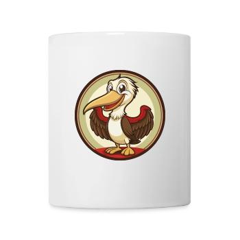 Pélican coloré Kawaii Dessin animé Clipart - Mug blanc - blanc - Devant