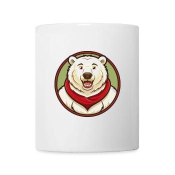 ours polaire coloré kawaii dessin animé personnage animal de compagnie - Mug blanc - blanc - Devant