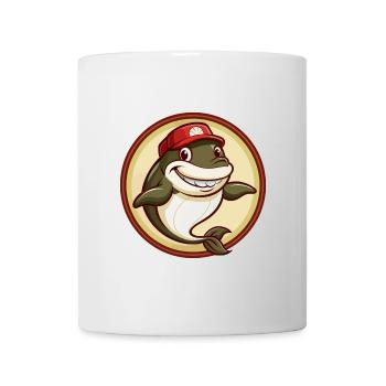 Wal Bunte Kawaii Cartoon Figur Clipart - Tasse - Weiß - Vorne