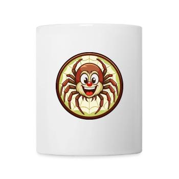 araignée coloré Kawaii personnage de dessin animé Clipart - Mug blanc - blanc - Devant