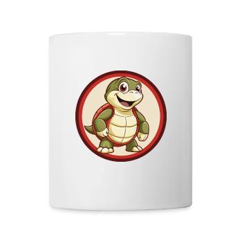 Turtle Colorful Kawaii Cartoon Character Clipart - Mug - white - Front