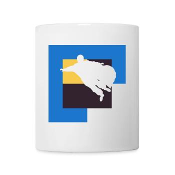 Wingsuit Flying Stuntman Combinaison - Mug blanc - blanc - Devant