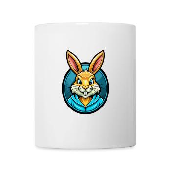 Lapin coloré Kawaii Dessin animé Personnage Clipart - Mug blanc - blanc - Devant