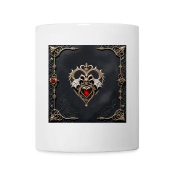 Stunning Gothic Heart - Mug - white - Front