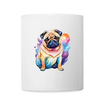 Aquarelles de carlin - Mug blanc - blanc - Devant