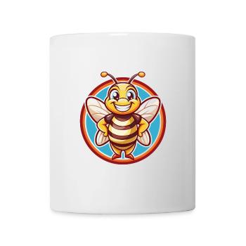 Bee Cute Funny Kawaii Cartoon Clipart Animal Pet - Mug - white - Front