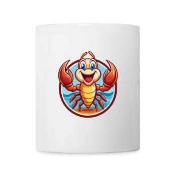 Craw Mignon Drôle Kawaii Dessin animé Clipart Animal Animal de compagnie - Mug blanc - blanc - Devant