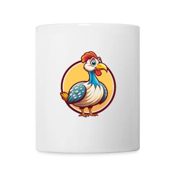 pintade drôle Kawaii dessin animé Clipart Animal - Mug blanc - blanc - Devant