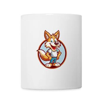 Coyote Funny Kawaii Cartoon Clipart Animal Pet - Mug - white - Front