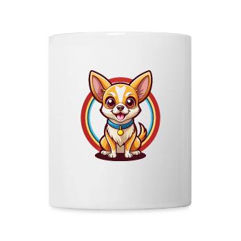 Chihuahua Dog Funny Kawaii Cartoon Clipart Animal - Mug - white - Front