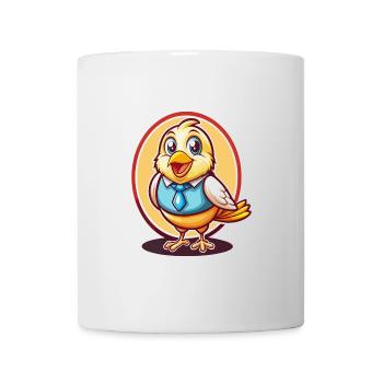 Canary Bird Funny Kawaii Cartoon Clipart Animal - Mug - white - Front